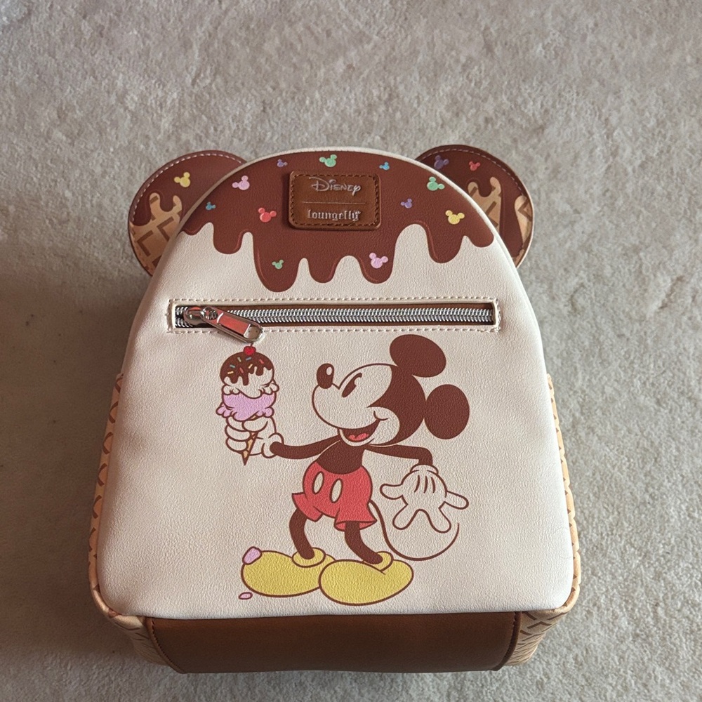 Loungefly Mickey Mouse Ice Cream Drip Backpack